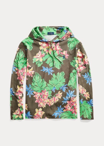 T Shirt Polo Ralph Lauren Floral Jersey Hooded Homem 80672-RBFW